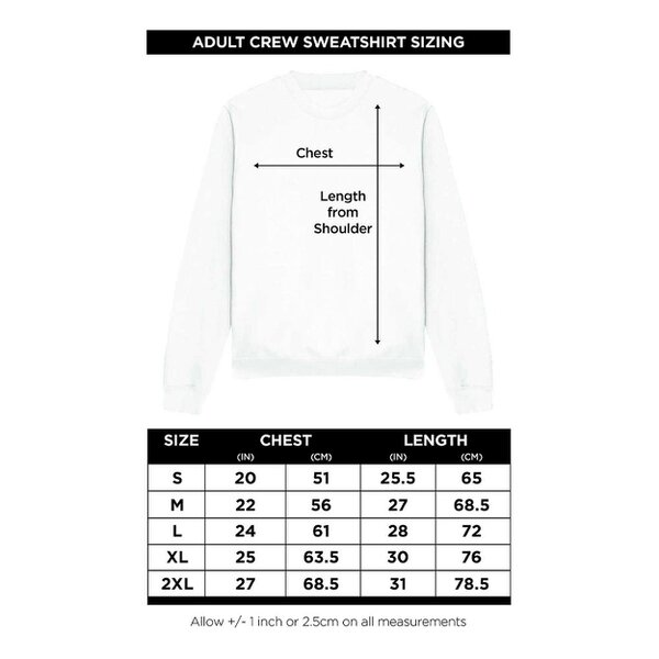 K-Pop Demon Hunters Unisex Adult Saja Boys Unalive Poster Sweatshirt - White