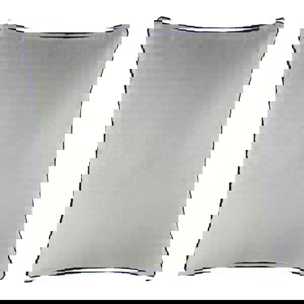 Furn Meridian Velvet Cushion Cover - Silver/Navy - 