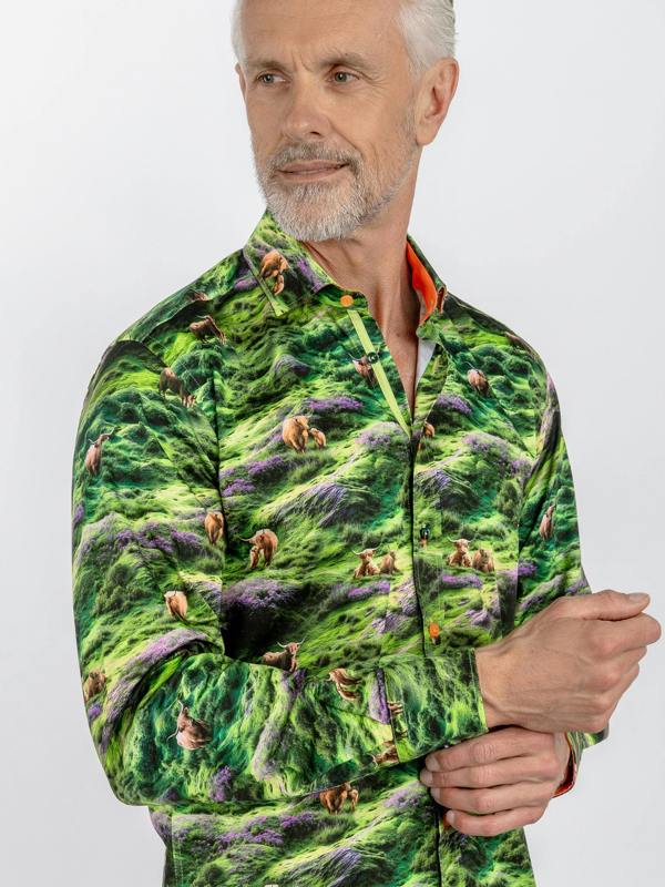 Claudio Lugli Highland Cow Photographic Print Shirt