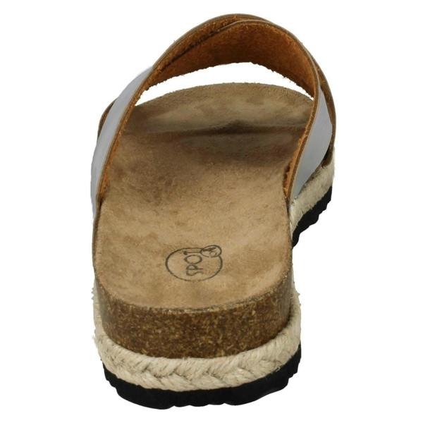Spot On Ladies Spot On Cross Over Strap Mules