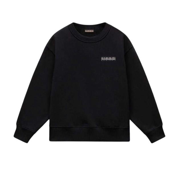 Napapijri Childrens/Kids Back Print Regular Sweatshirt - Black Beauty - 