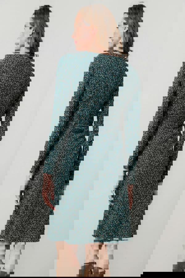 Lily & Me Halmore Long Sleeve Jersey Dress Green