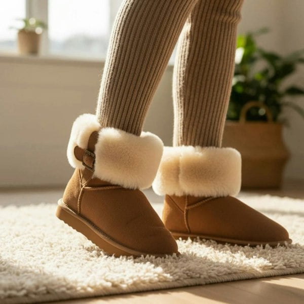 Leather Company Granite - Women's Sheepskin Suede Winter Boots