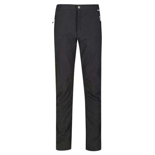 Regatta Great Outdoors Mens Adventure Tech Geo II Wind Resistant Long Leg Softshell Trousers - Ash