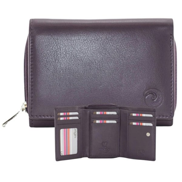 Mala Leather Origin Soft leather Tri Fold Purse