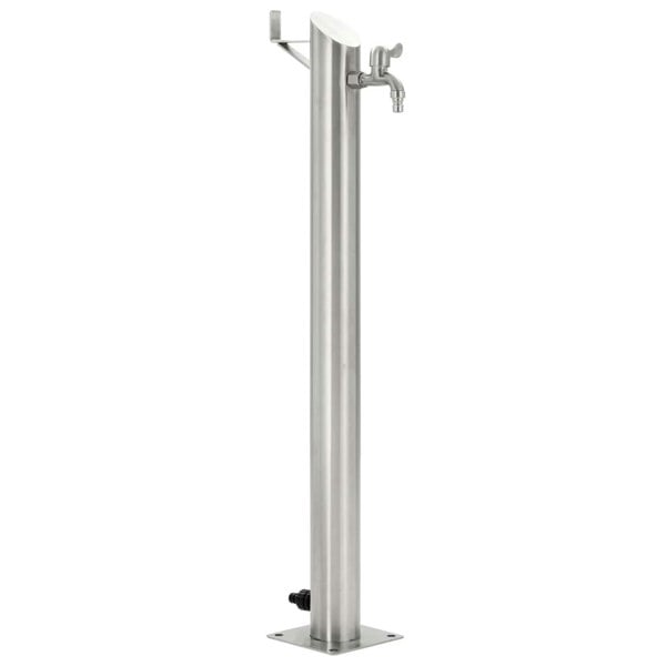 Berkfield Garden Water Column Stainless Steel Round 95 cm