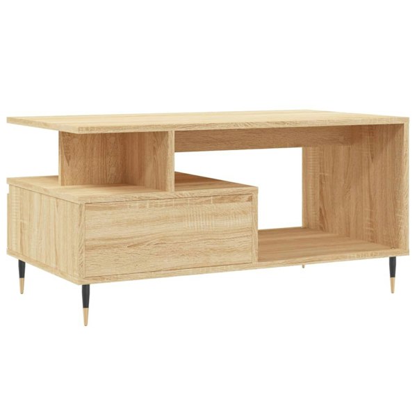 Berkfield Coffee Table Sonoma Oak 90x49x45 cm Engineered Wood
