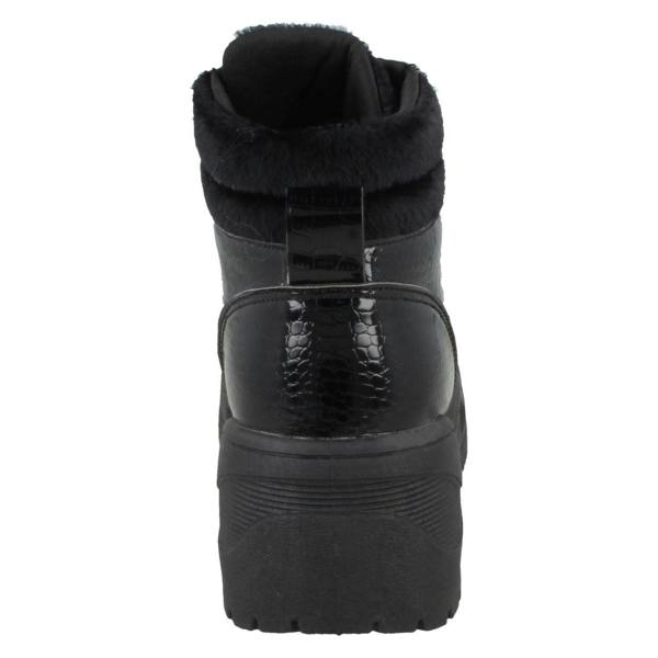 Spot On Ladies Spot On Flat Chunky Sole Ankle Boots F4437