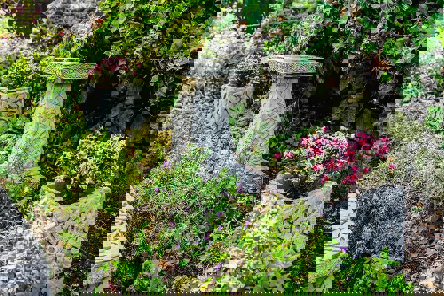 Celtic style Birdbath and Planters – Set