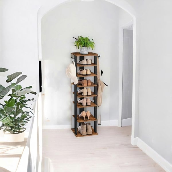 Rafaelo Mobilia Narrow 8-Tier Vertical Shoe Rack