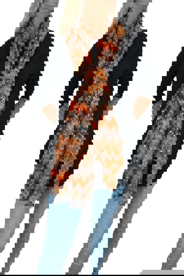 Paulo Due Golden Wave Pattern Fashion Scarf