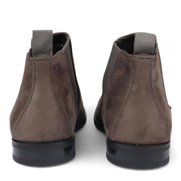 Dolcetto Men's Suede Chelsea Boots Real Leather Lined Slip-On