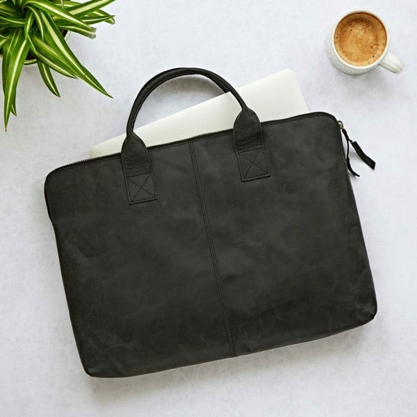 Paper High Buffalo Leather 15 inch Laptop Case
