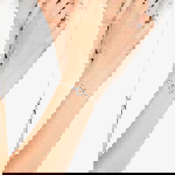 Swarovski Infinity Heart White Crystal Toggle Bracelet  5524421 M