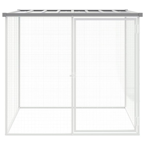Berkfield Chicken Cage with Roof Light Grey 103x98x90 cm Galvanised Steel
