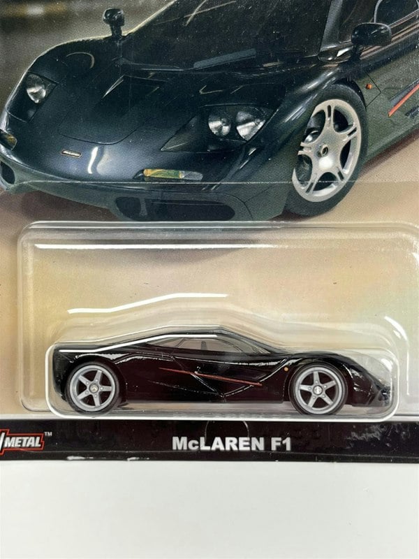 Hot Wheels McLaren F1 Jay Lenos Garage Black Hot Wheels Real Riders 1:64 HCK08