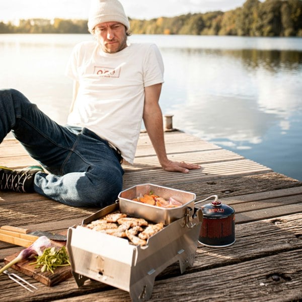 SKOTTI Portable BBQ & Grill | Versatile Multi-Fuel Cooking for Outdoors - Gas, Charcoal & Wood