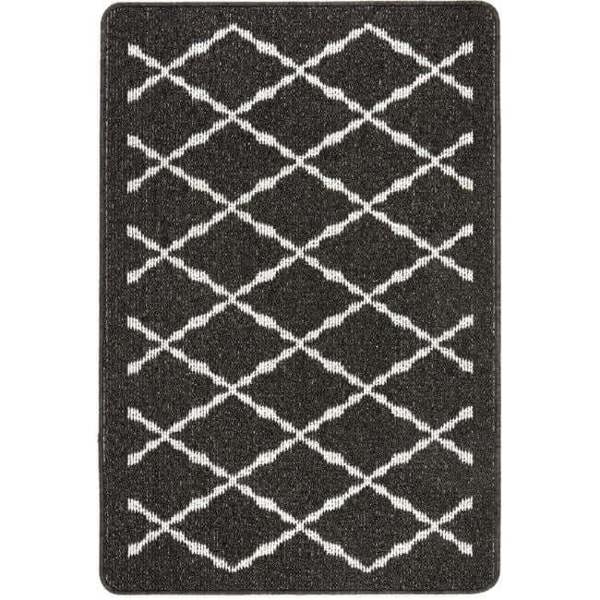 The Rugs Durable Washable Mats & Runners with Diamond Design