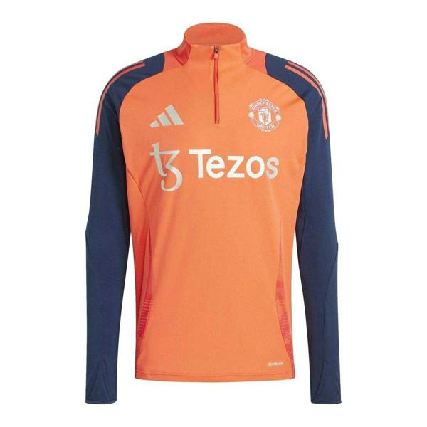 Adidas Unisex Adult Tiro 24/25 Manchester United FC Training Top - Bright Red/Indigo Print - 