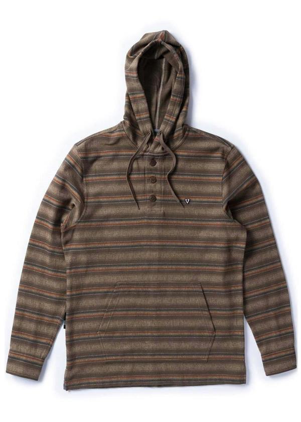 Vissla Descanso Hooded Popover hooded sweatshirt Vissla Dark earth S