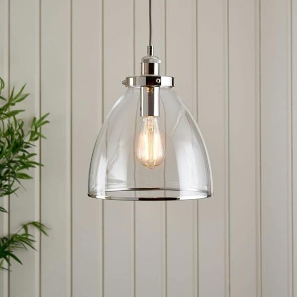 Pagazzi Lighting Brunswick Polished Nickel Ceiling Pendant