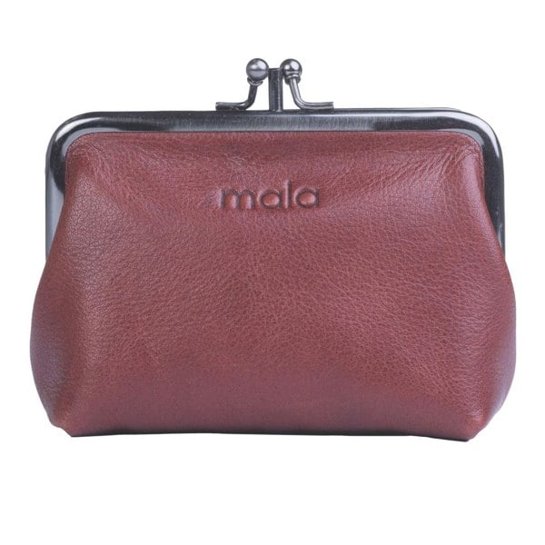 Mala Leather Bailey Leather Double Frame Clasp Purse
