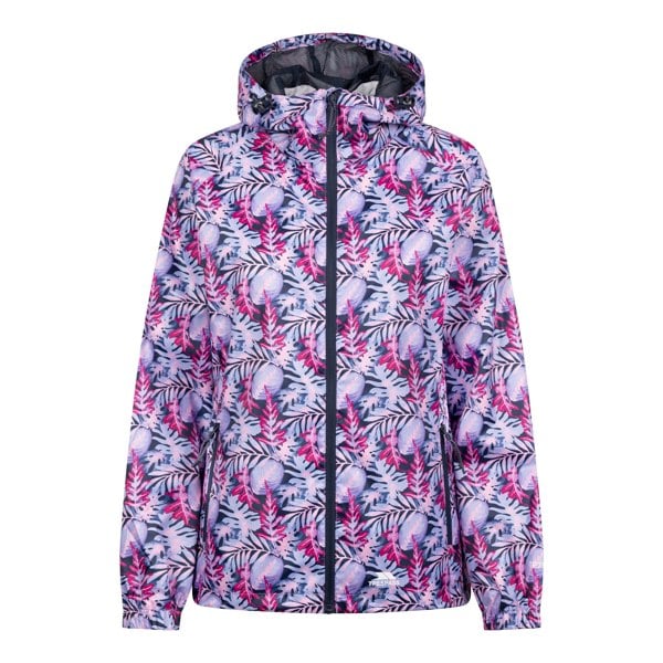 Trespass Womens/Ladies Indulge Foliage Print Packaway Jacket - Pink/Lilac
