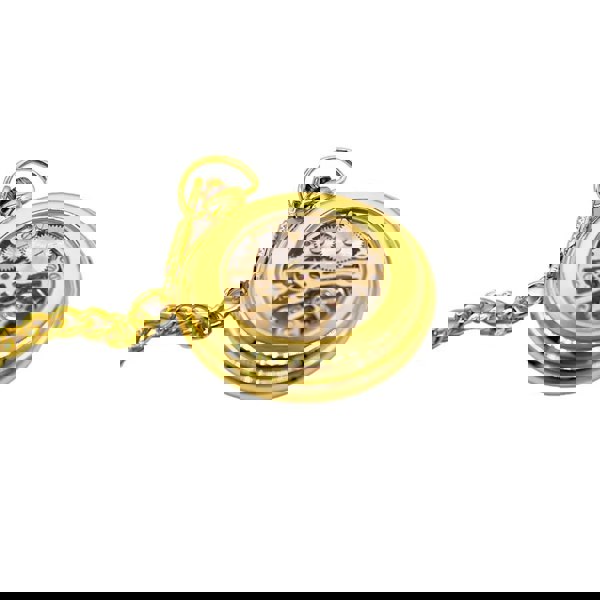 TruClothing Mechanical Skeleton Open Face Pocket Watch