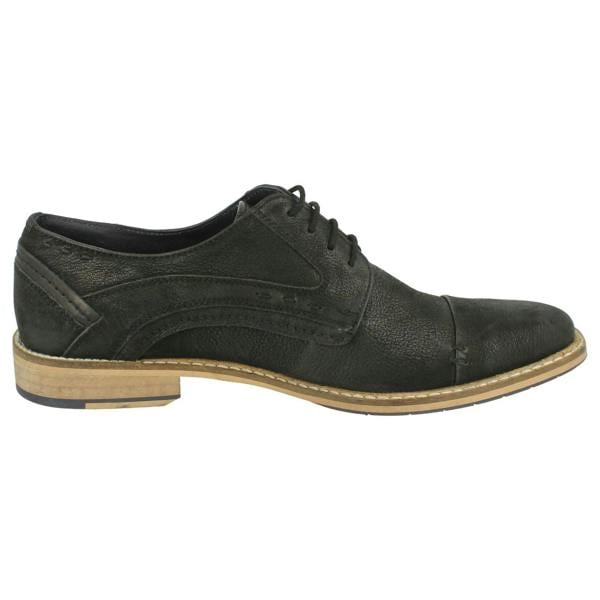 Maverick Mens Maverick Lace Up Shoe Stitched Panels and Toe Cap