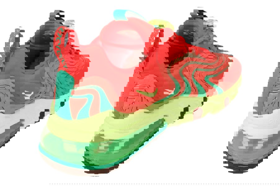 Nike Air Max 270 React Eng Mens Cj0579  600 - Track Red Barely Volt 600 - Photo 2