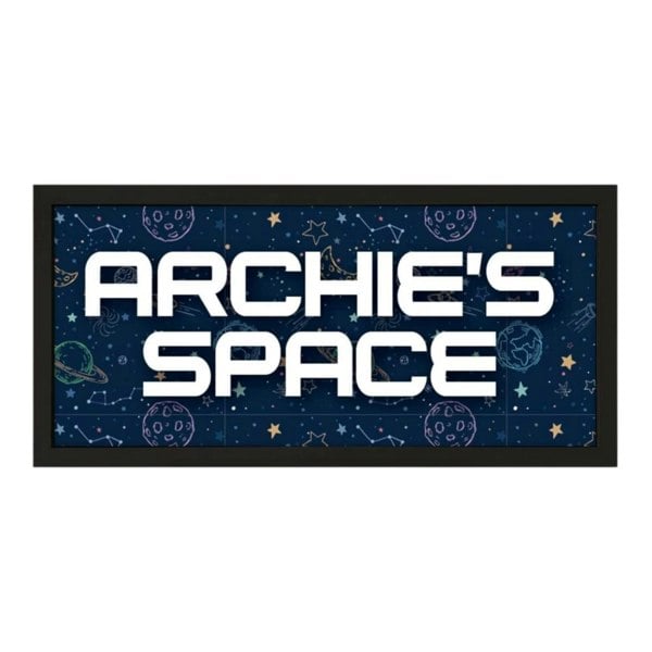 Personalised Wall Art Framed Boys Room Space