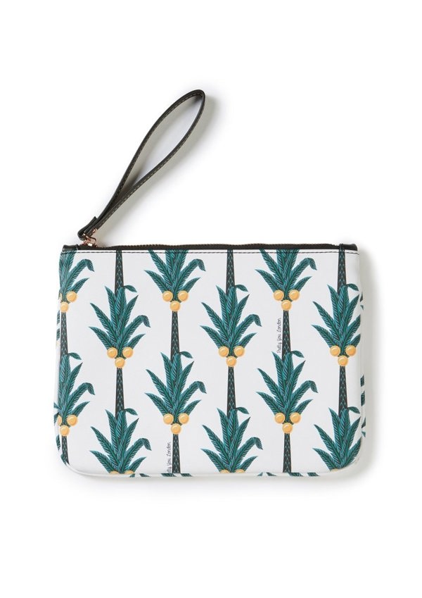 Coconut Printed Slide & Clutch Set - Sandals