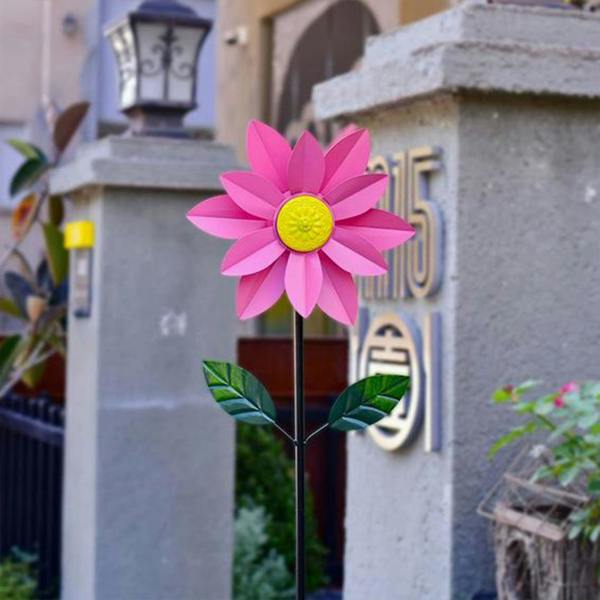 Leaper Simulated Sunflower Rotating Windmill Ornament