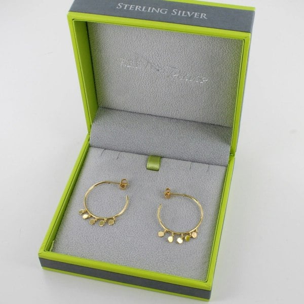 Sterling Silver Shaker Hoop Earrings - Reeves & Reeves