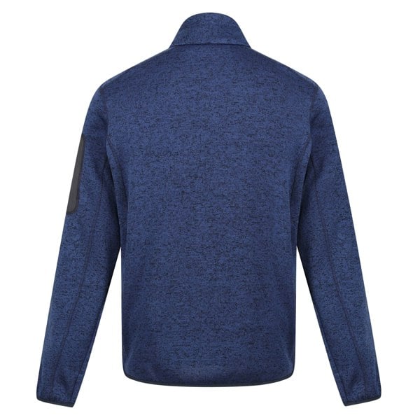 Regatta Mens Newhill Marl Full Zip Fleece Jacket - Navy