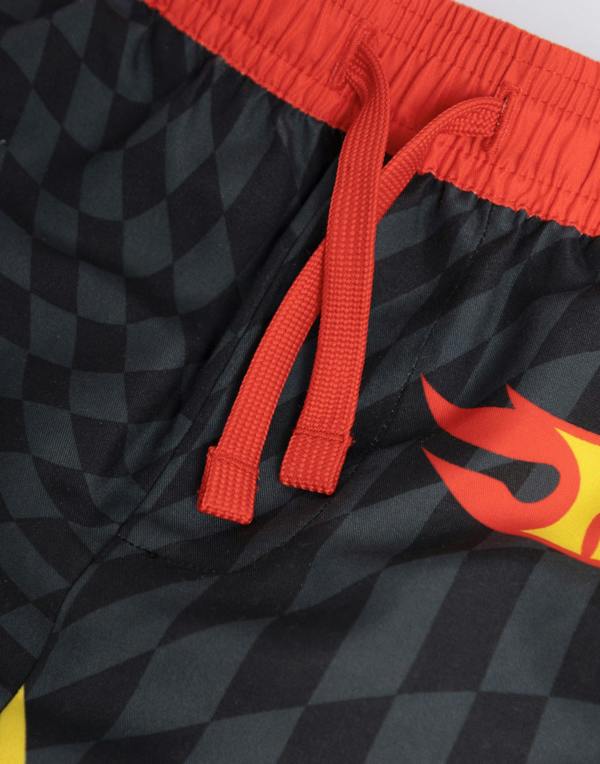 Vanilla Underground Hot Wheels Boys Red Flame Short Swim Shorts