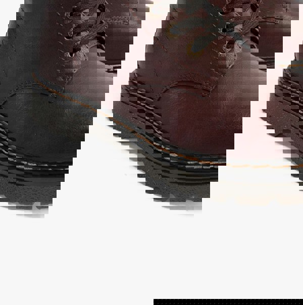 Heavenly Feet JUSTINA2 Womens Lace Up Boots Burgundy