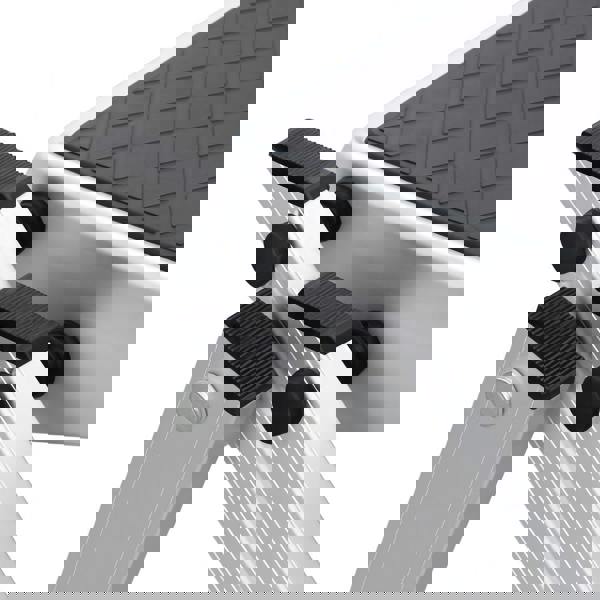 Folding Aluminium Double Step Stool (Caravan Foldable Non-Slip Twin Platform)