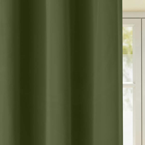 Enhanced Living Nightfall Plain Supersoft Thermal Room Darkening Eyelet Single Door Curtain