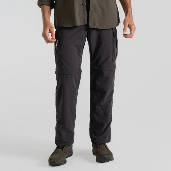 Craghoppers Men's NosiLife III Convertible Cargo Trousers - Black Pepper