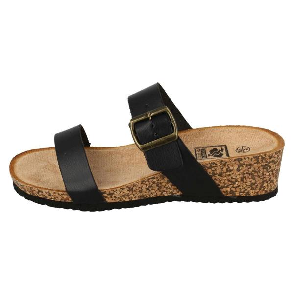 Down to Earth Ladies Down To Earth Mid Wedge Mule Sandals F12087