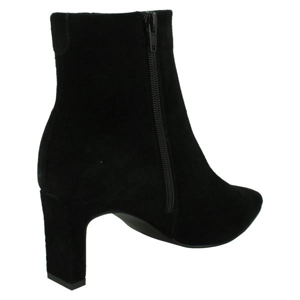 Spot On Ladies Spot On High Heel Leather Ankle Boots with Pointed Toe Inside Zip F51213