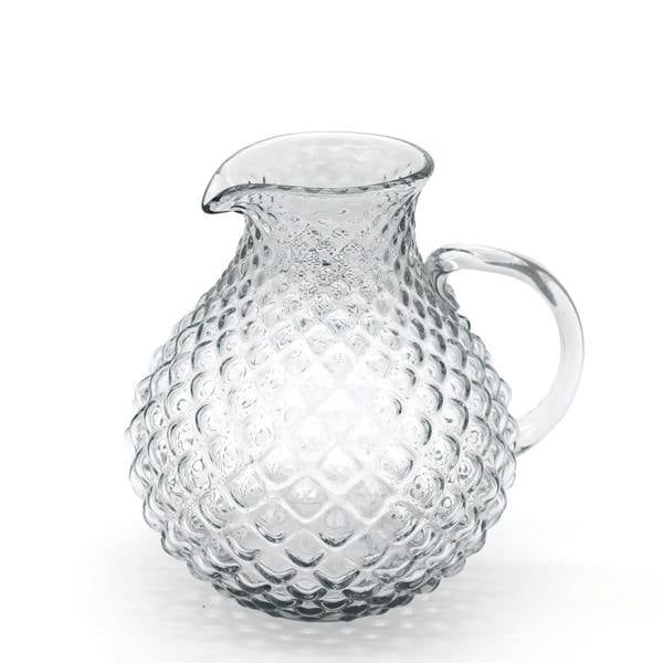 Culinary Concepts Diamond Pattern Clear Glass Jug - Large
