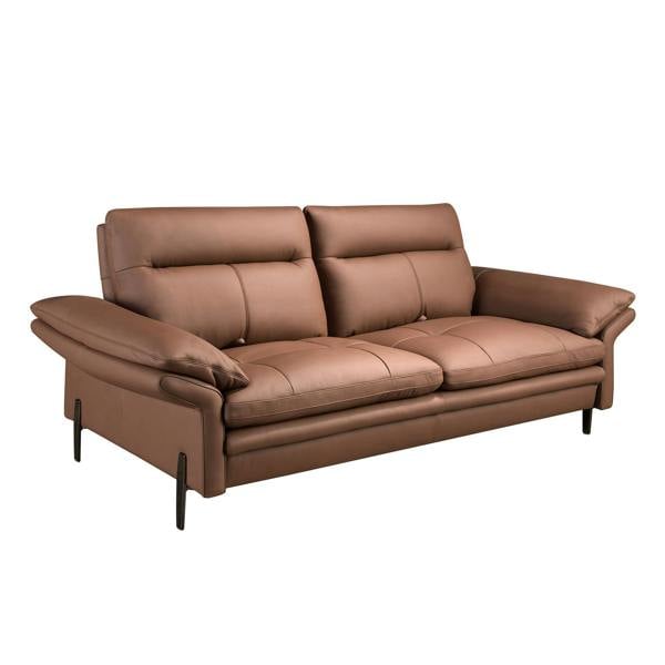 Angel Cerdá Brown leather sofa 6241/6242
