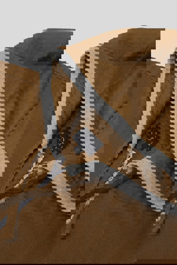 ENORSIA Men's Contrast Piping Detail Zip Front Hoodie