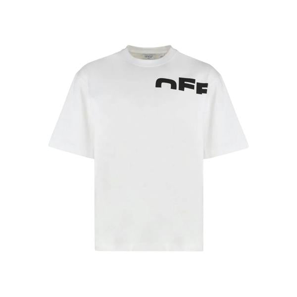 Off White Mens Shred Skater T-Shirt - White/Black - 
