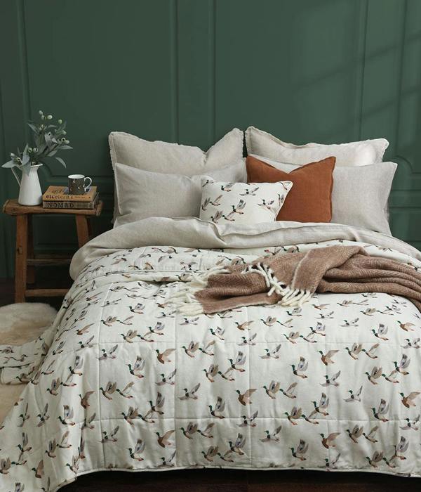 M.M Linen Mallard Quilt