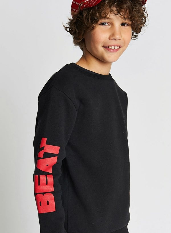 Beat Boyz Club Neutron Crew Sweat Top - Black