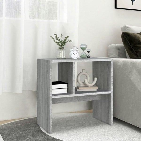 Berkfield Side Table Grey Sonoma 50x30x50 cm Engineered Wood