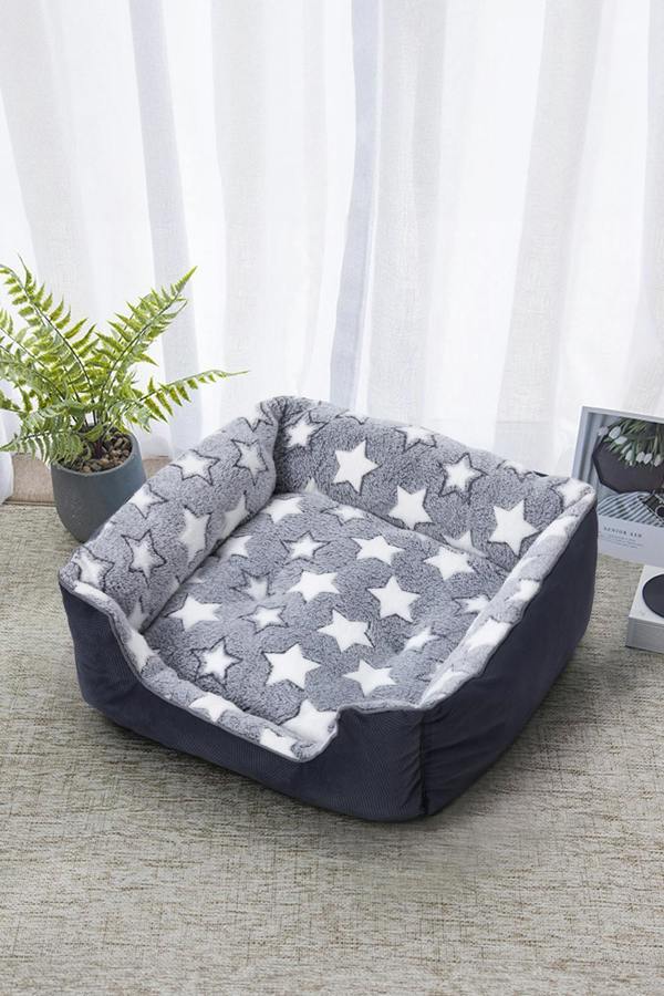 63cmx53cmx20cm Non-Slip Soft Plush Washable Pet Sleeping Bed